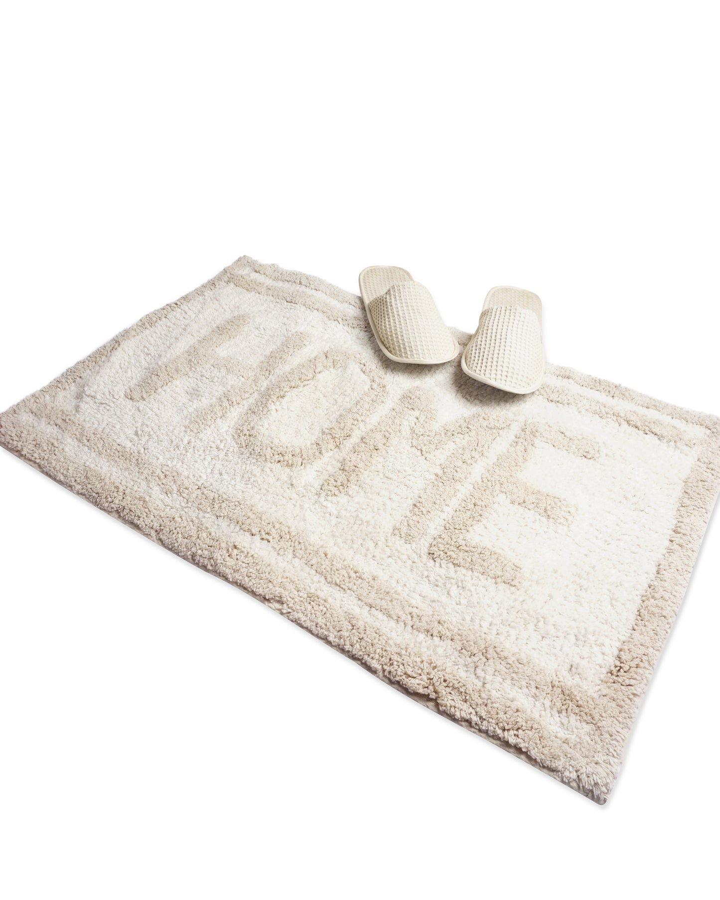 Quirky slogan bath/door mat : Home