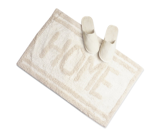 Quirky slogan bath/door mat : Home