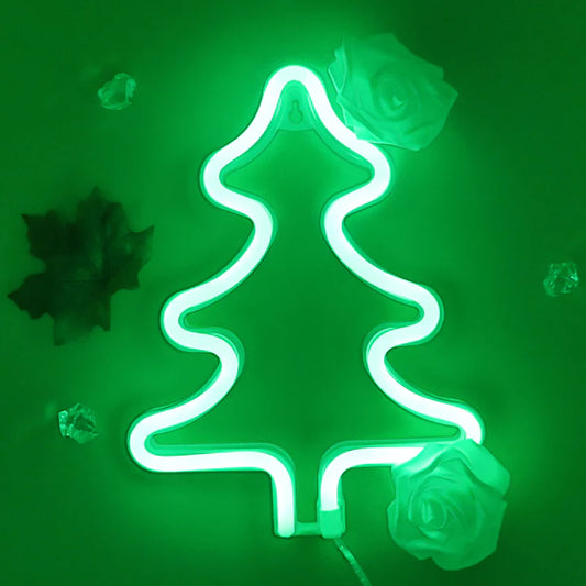 Christmas tree neon light