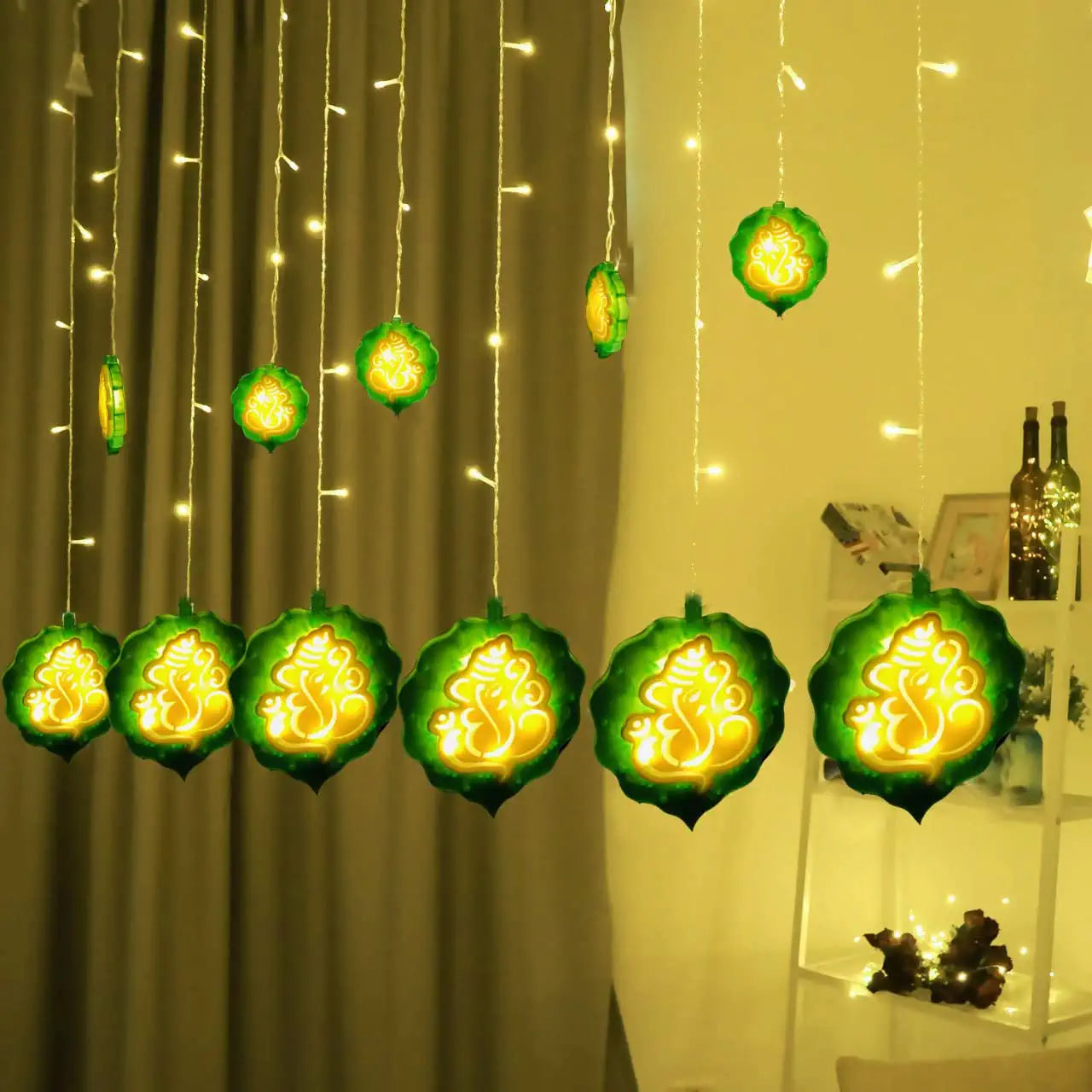 Ganpati leaf string lights