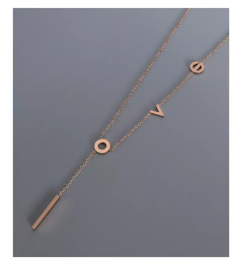 Love Letter long necklace
