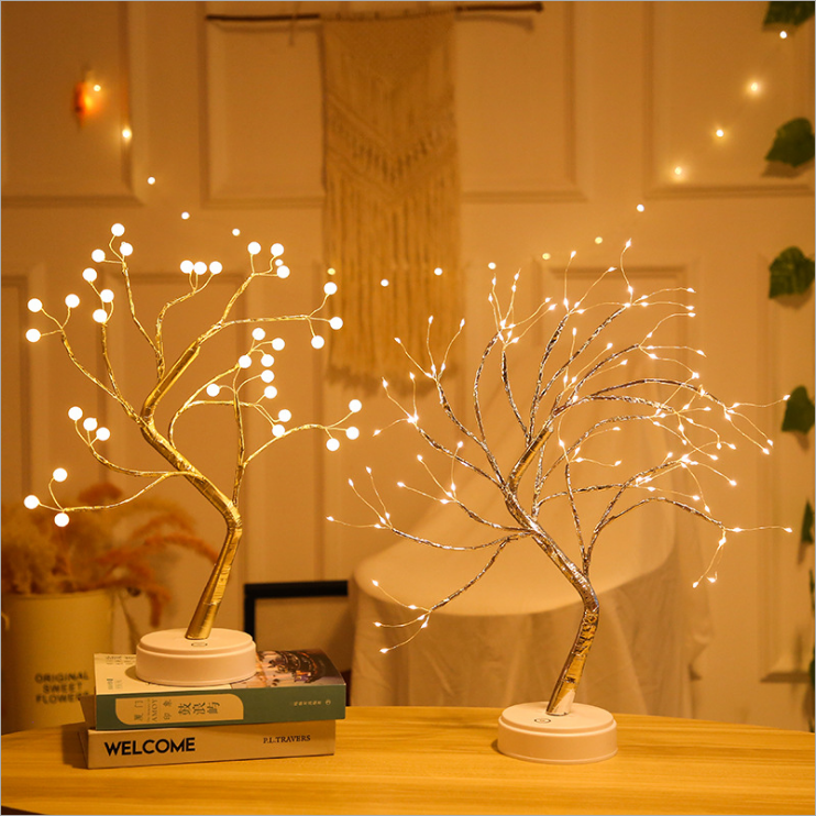 Bonsai Spirit Tree with Pearl Lights Table Lamp